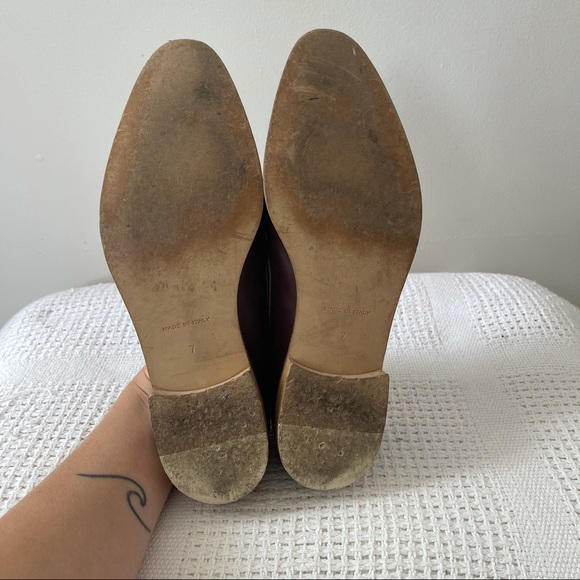 EVERLANE | Burgundy Leather Modern Loafers Sz 7 - Picture 5 of 5